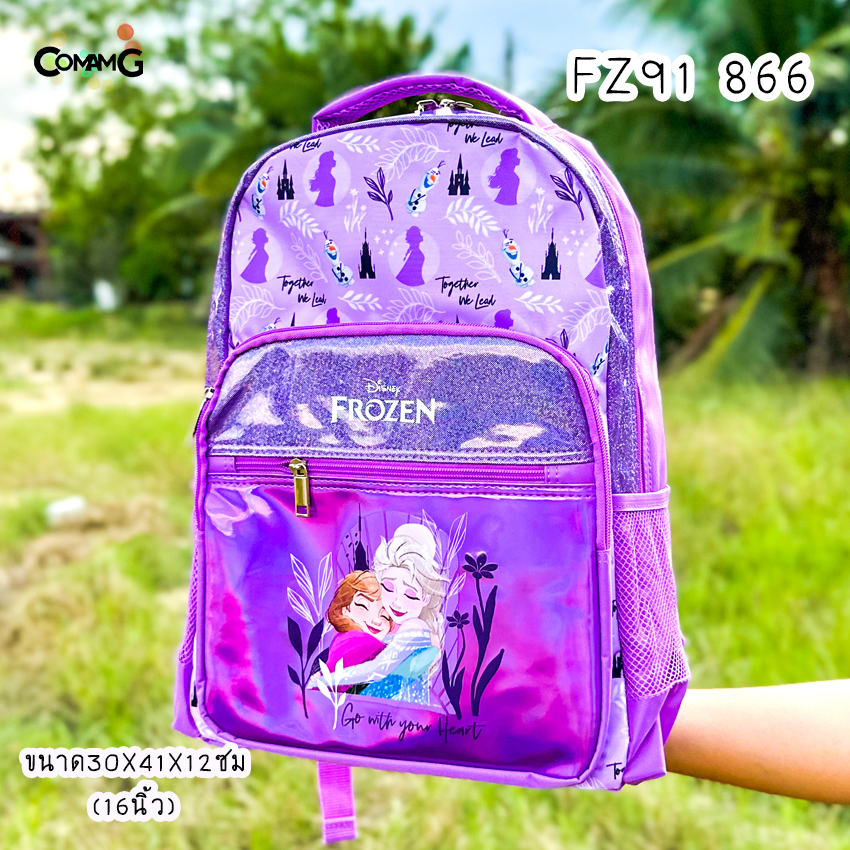 Frozen กระเป๋าสะพายหลังเอลซ่า อันนา กระเป๋านักเรียน 12-15 นิ้ว Frozen2 ลิขสิทธิ์แท้