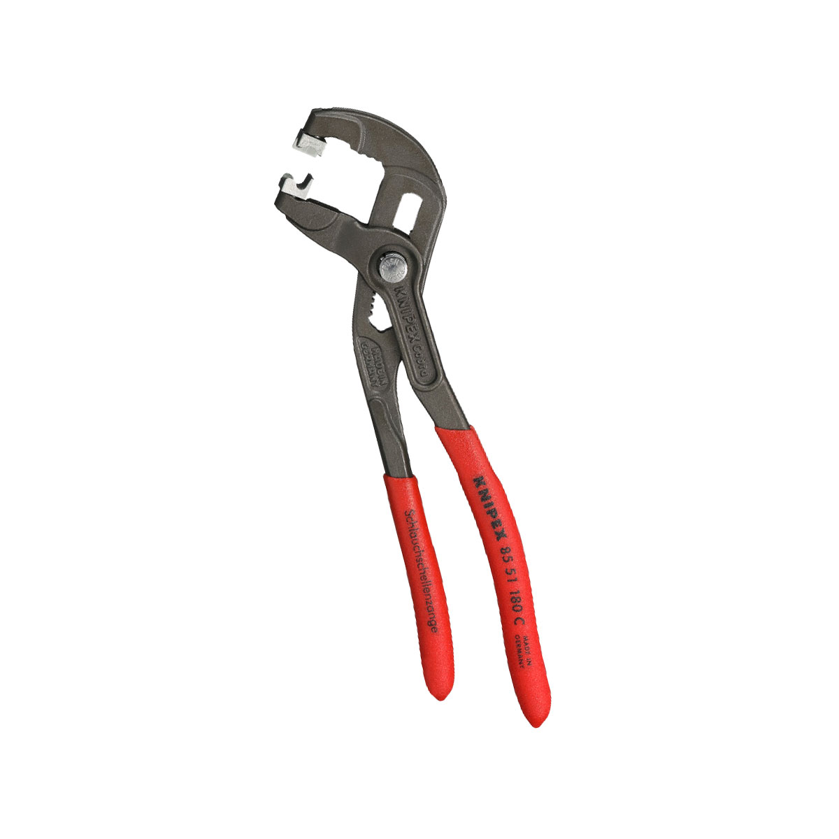 KNIPEX คีมหนีบท่อ สำหรับแคลมป์หนีบ NO.85 51 180 C