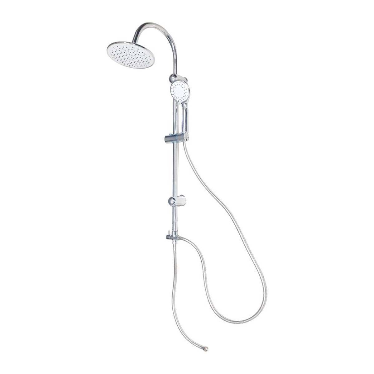 VEGARR ชุดฝักบัว Rain Shower ก้านแข็ง 1ระบบ พร้อมฝักบัวสายอ่อน 3 ระบบ [T-111J]