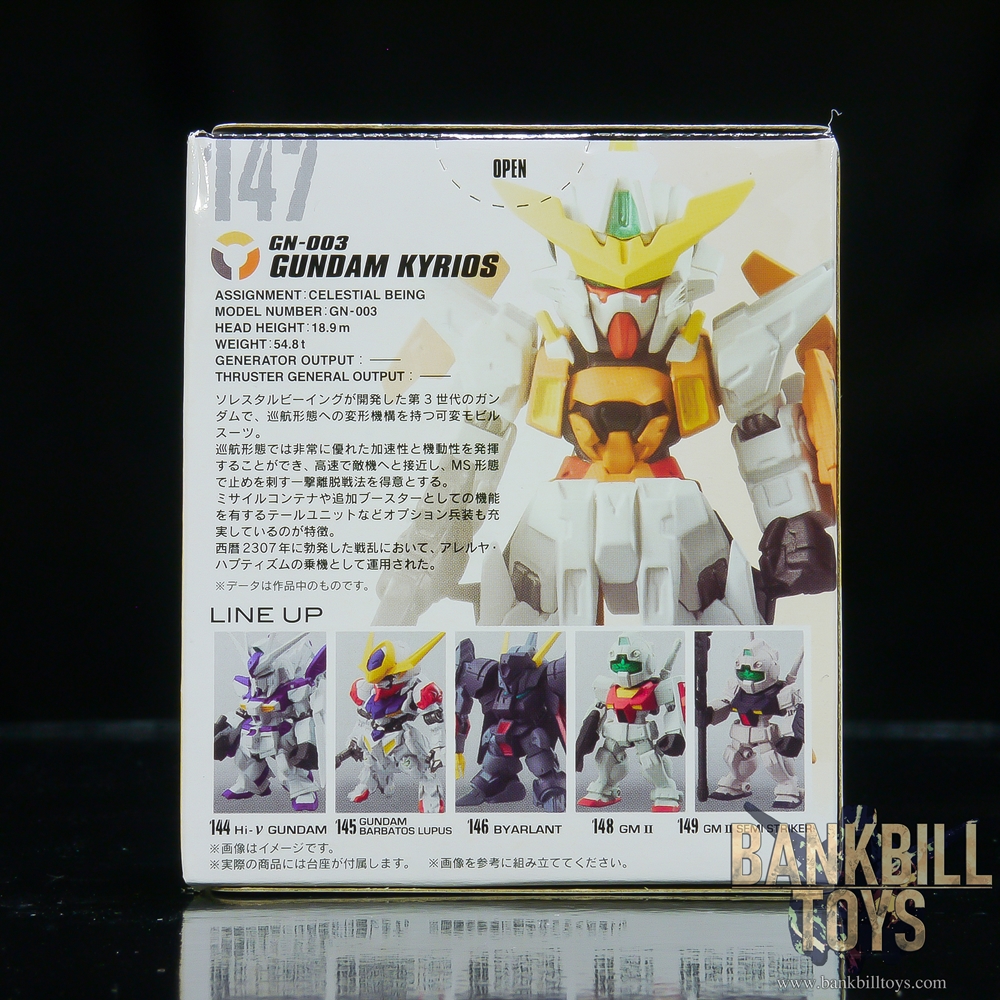 กันดั้ม Bandai Candy Toy FW Gundam Converge #05 No.147 GN-003 Gundam Kyrios
