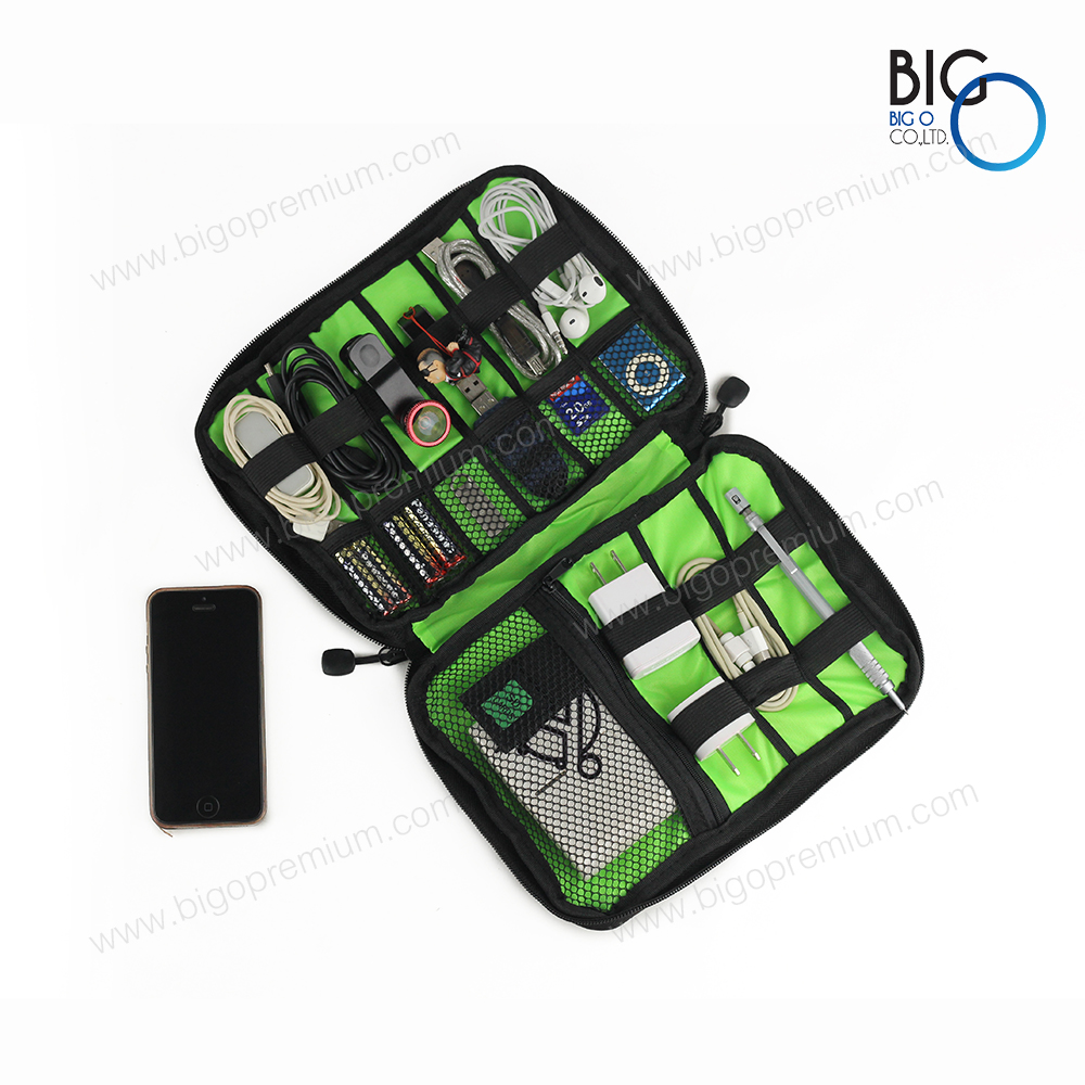 กระเป๋าจัดระเบียบอุปกรณ์ไอที 1 ซิป (Travel Gadget Bag)