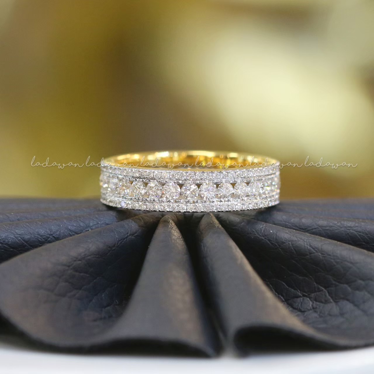 Eternity Three-Line Diamond Band