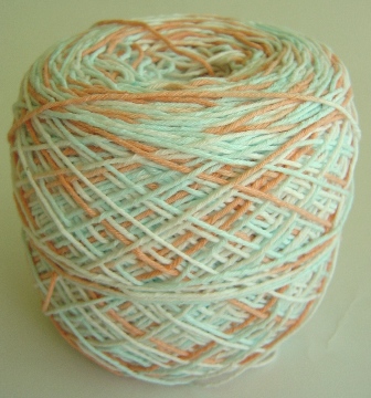 ** หมด ** ไหมพรม ฝ้าย เชือกเกลียว สีเหลือบ โทนอ่อน Rope003
