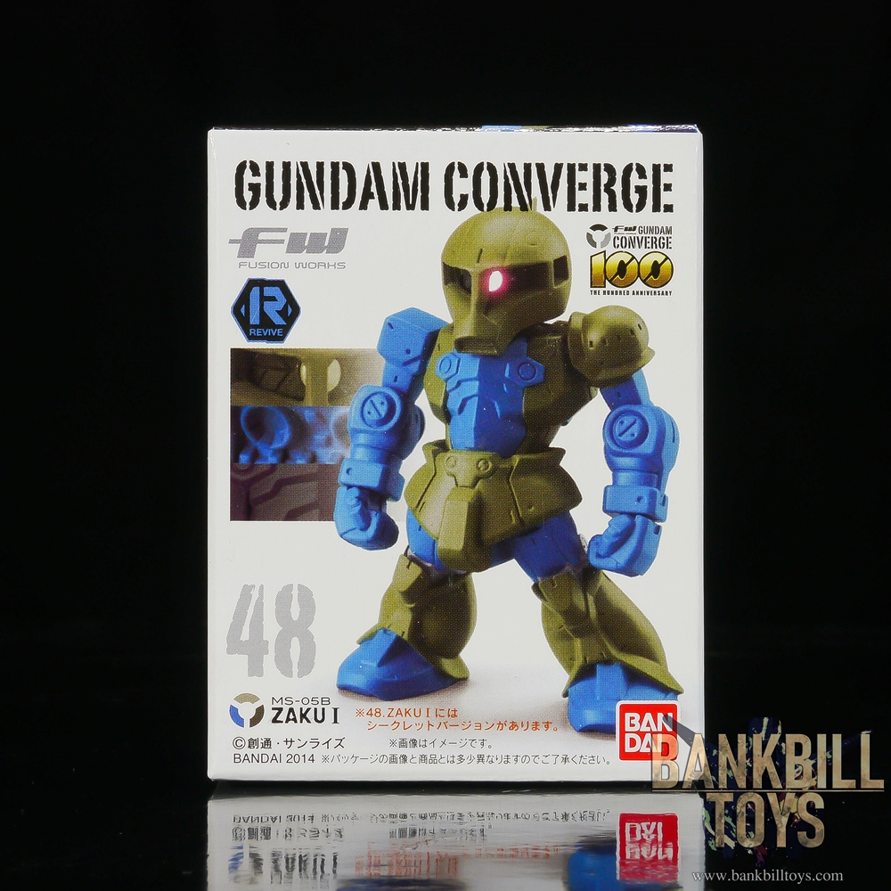 กันดั้ม Bandai Candy Toy FW Gundam Converge 17 No.48 MS-05B Zaku I Revive