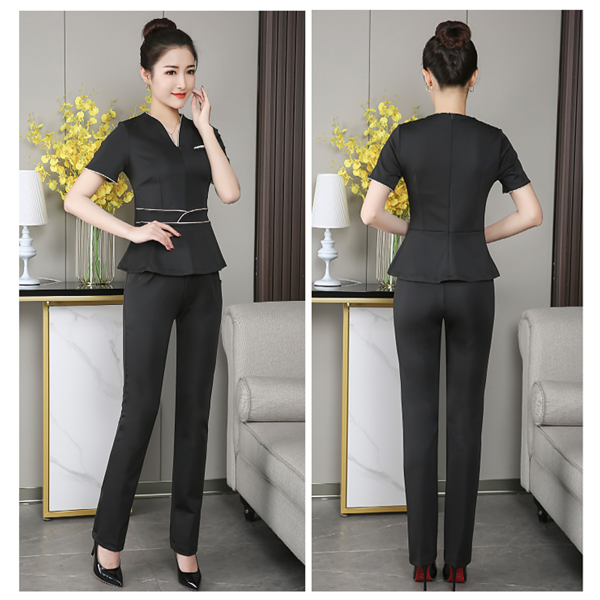 ชุดฟอร์มพนักงาน ชุดยูนิฟอร์ม ชุดพนักงานต้อนรับ ชุดพนักงานโรงแรม ชุดสปา ชุดเดรสพนักงานคลีนิก