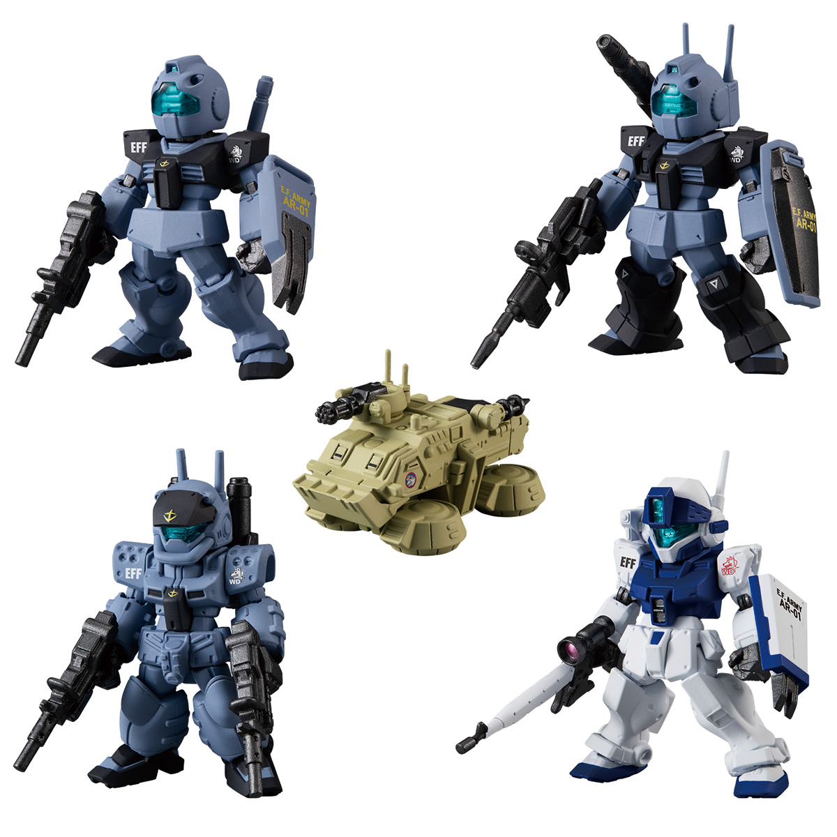กันดั้ม Bandai Premium Bandai Candy Toy Online Shop Limited FW Gundam Converge: Core Mobile Suit Gundam Side Story 0079: Rise From The Ashes White Dingo Team Set