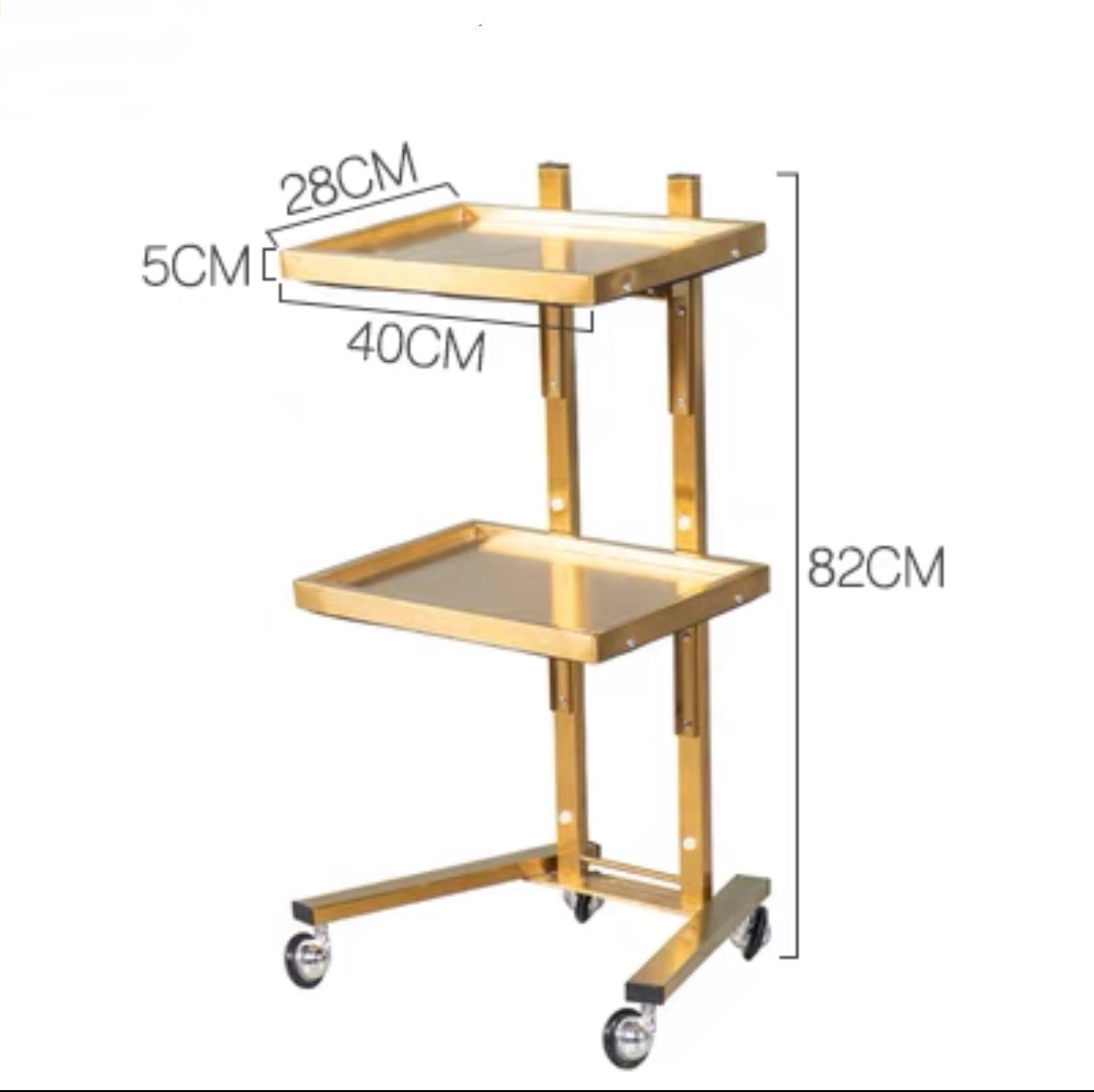 รถเข็นวางเครื่องมือ พับเก็บได้