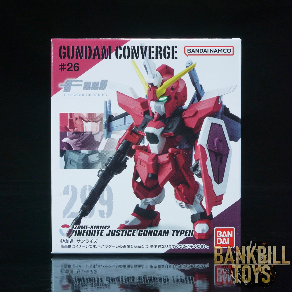 กันดั้ม Bandai Candy Toy FW Gundam Converge #26 No.299 ZGMF-X191M2 Infinite Justice Gundam Type II