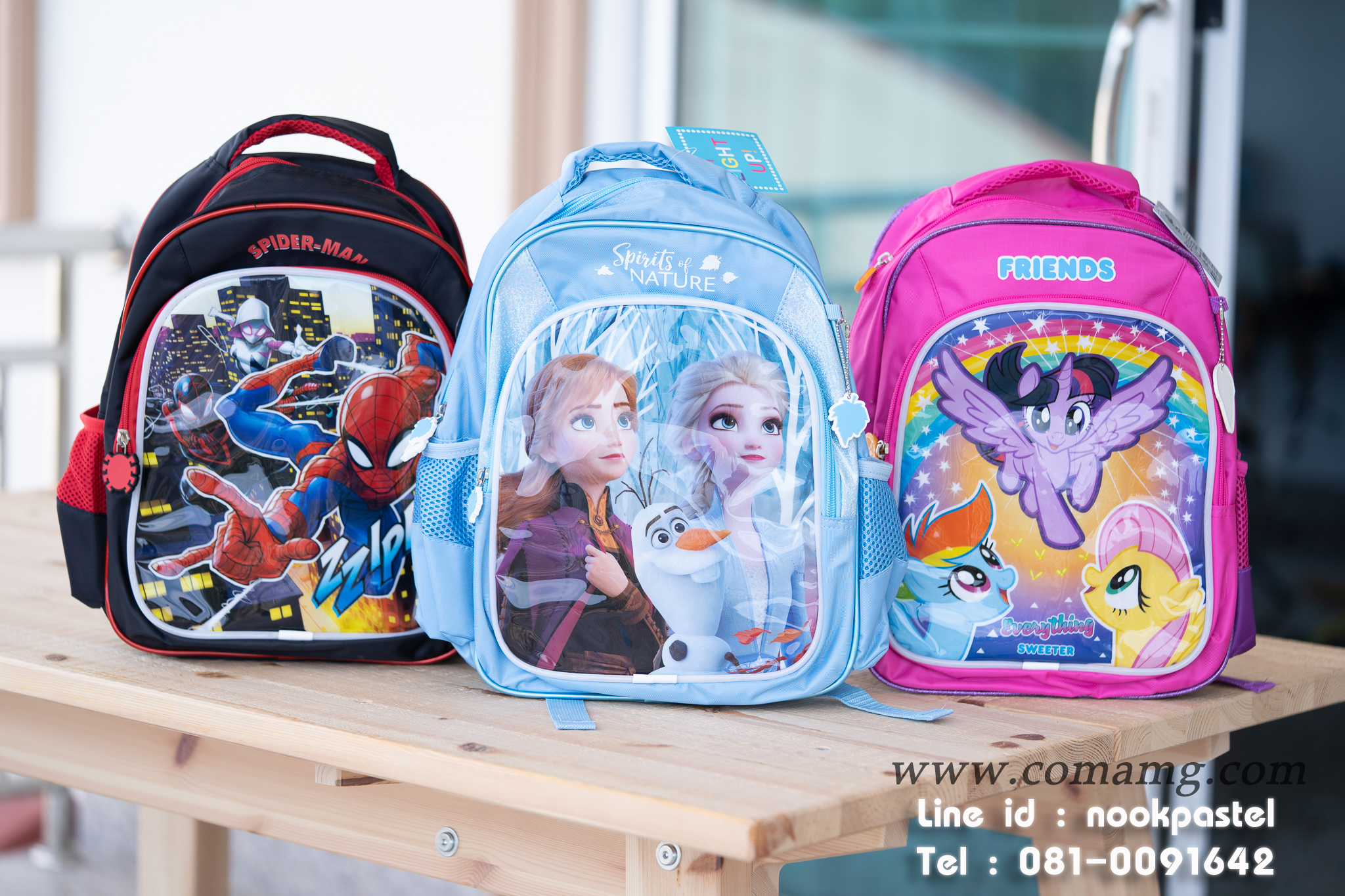 กระเป๋าเป้เอลซ่าอันนา (Frozen) มีไฟ ลิขสิทธิ์แท้ 14นิ้ว