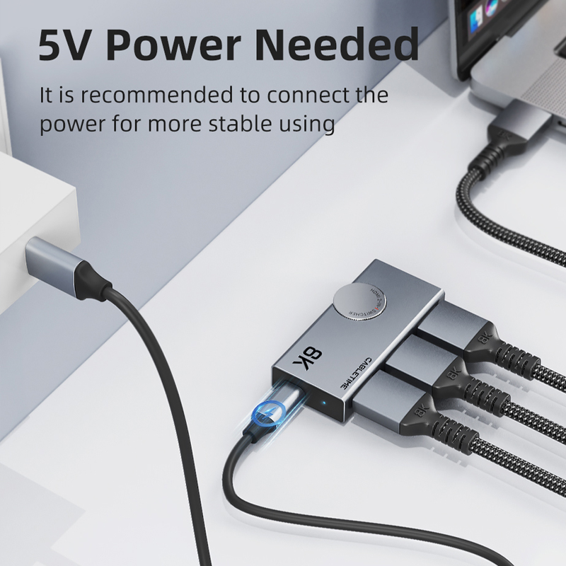 CABLETIME 2-in-1 HDMI 2.1 SWITCH