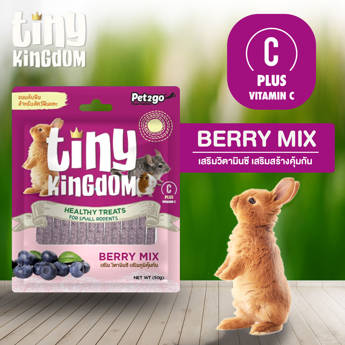 Tiny Kingdom ไทนี่ คิงดอม ขนมลับฟัน ขนาด 50 G