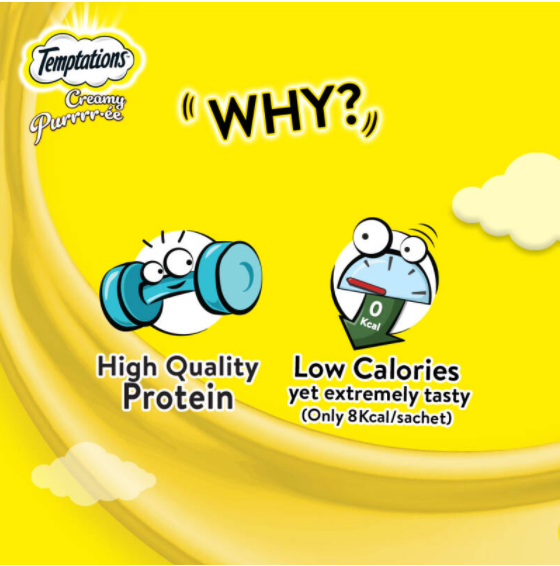 TEMPTATIONS Creamy ขนมแมวเลีย 12 กรัม