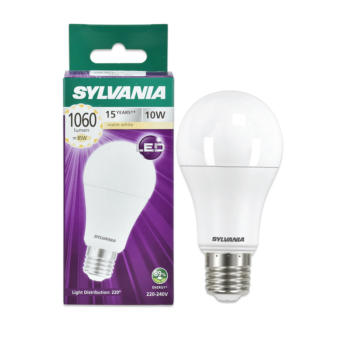 SYLVANIA หลอดไฟ ECO Toledo A60 10W E27 2700K S581-0070