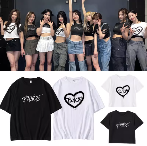 เสื้อยืด Twice : คอนเสิร์ต READY TO BE