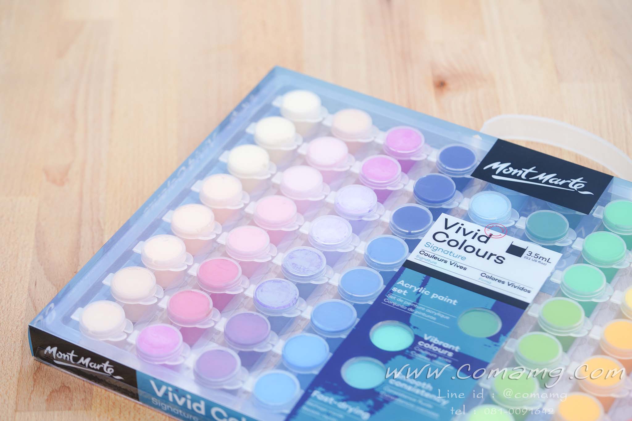MONT MARTE ชุดสีอะคริลิค 80 สี Signature Vivid Colours Acrylic Paint
