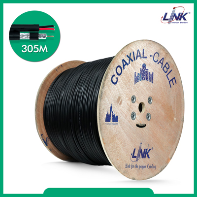 CB-0106APWA RG 6/U Outdoor, 95% Shield, Black w/CCA Power Wire ADVANCE 500m./Roll