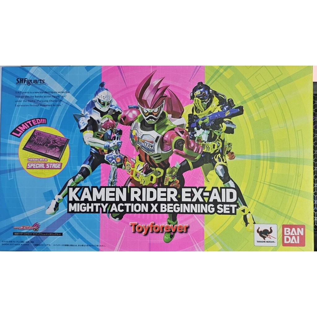 S.H.Figuarts SHF Rider Ex-aid mighty action x begining set 3ตัว JP
