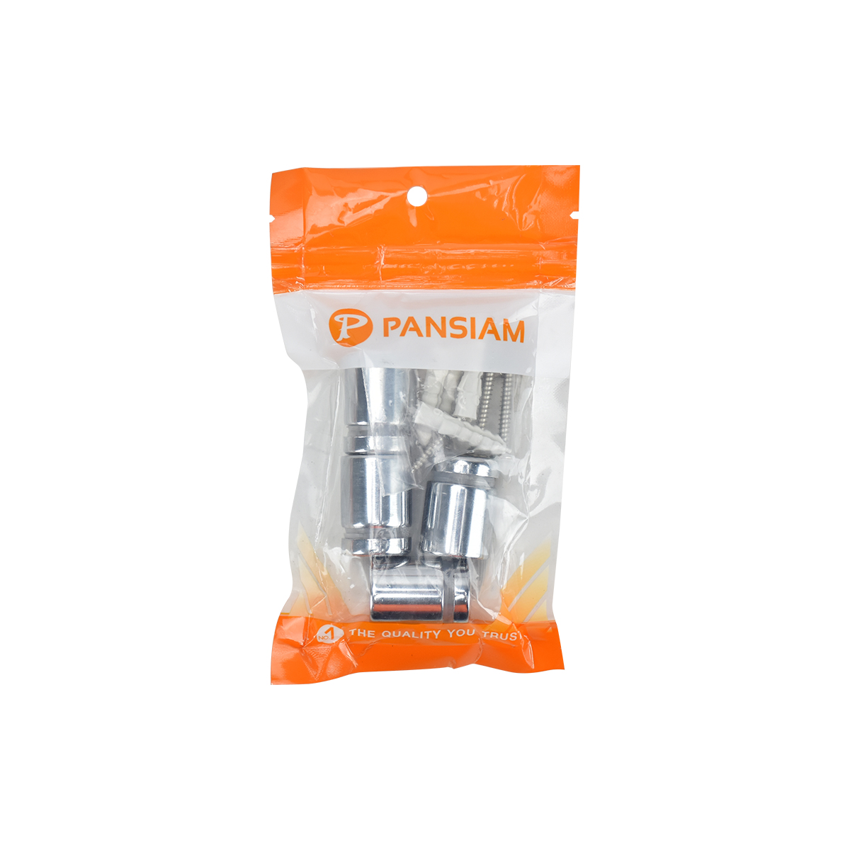 PANSIAM สกรูยึดแผ่นโชว์ สีโครเมี่ยม 10x20x20 mm. GFZ-2020CR