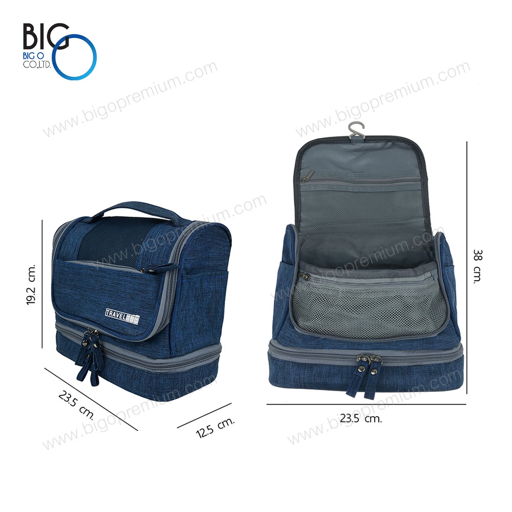 กระเป๋าจัดระเบียบอาบน้ำ 2 ชั้น