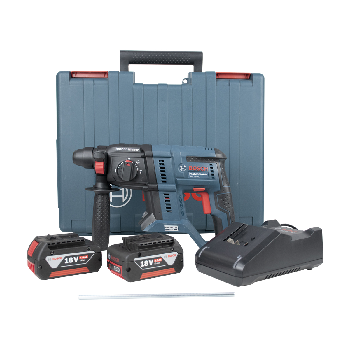 BOSCH สว่านโรตารี่ไร้สาย 18V GBH 180LI (BL) [06119111K1]