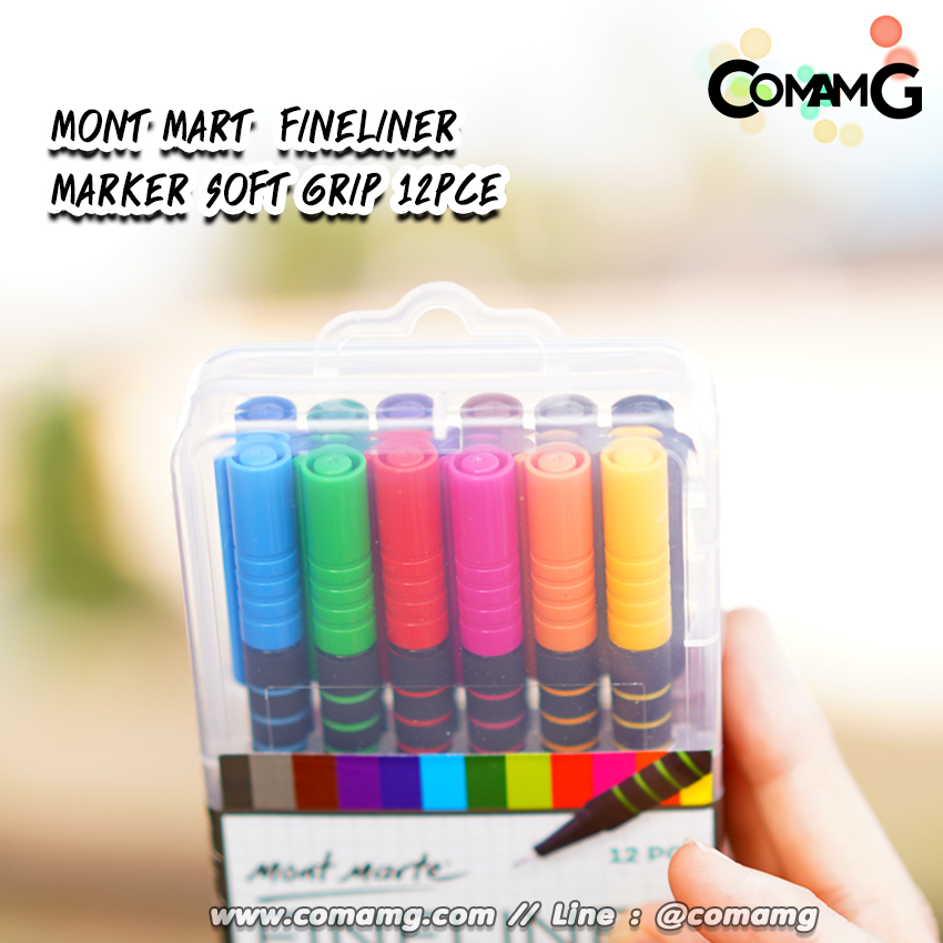 ปากกาตัดเส้นหัวสักหลาด Mont Marte Fineliner Set ขนาด0.4mm