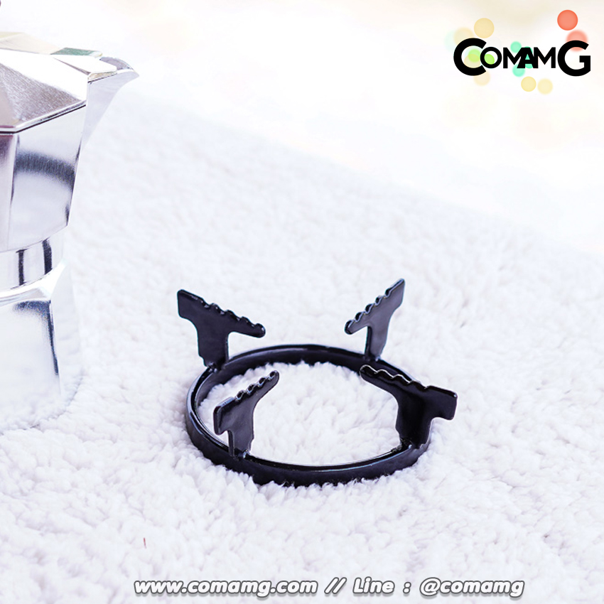 ฐานวางหม้อต้มโมก้าพอท (Moka Pot) บนเตาแก๊ส