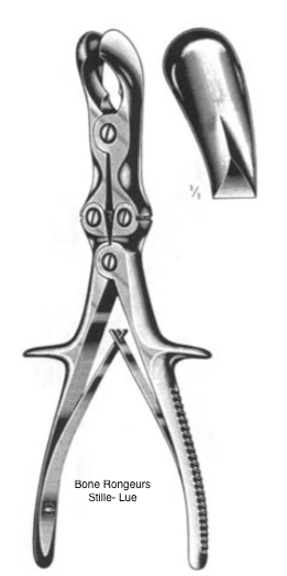 Bone Rongeurs Stille- Luer Cvd 9" (โค้ง 23 cm.)