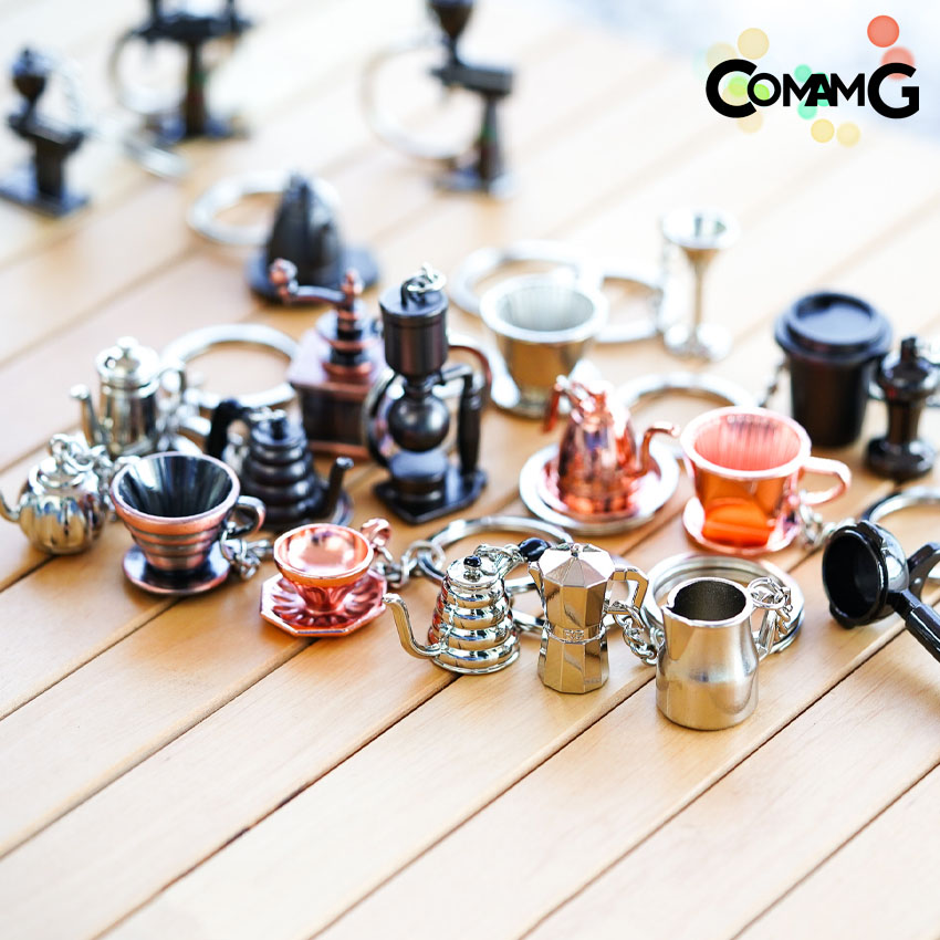 พวงกุญแจกาแฟ พวงกุญแจmoka pot พวงกุญแจอุปกรณ์กาแฟ สำหรับคนรักกาแฟ ห้อยเก๋ๆ พวงกุญแจสำหรับคนรักการชงกาแฟ พร้อมส่ง