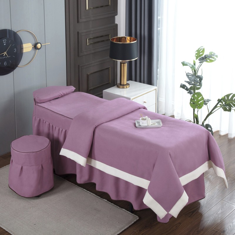 ชุดผ้าปูที่เตียงทรีทเม้นต์ Luxury bedsheet ผ้าปูเตียงสปา คลุมเตียงนวดหน้า ผ้าปูเตียงคลีนิก ผ้าปูเตียงสัก [PRE-ORDER]