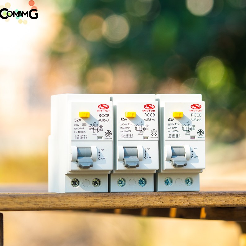 เมนเซอร์กิต RCCB ยี่ห้อ safe T cut แบบ2P เซฟทีคัท เมนกันดูดRCCB