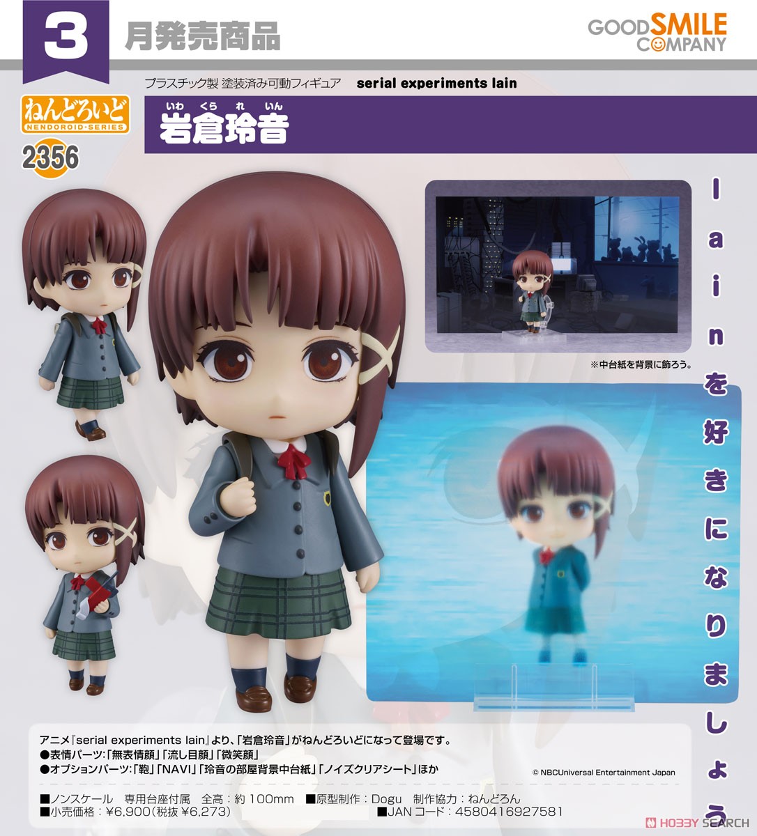 <Preorderถึงวันที่ 4/10/2024> เปิดรับPreorder #มัดจำ 400 บาท Nendoroid Lain Iwakura (PVC Figure)