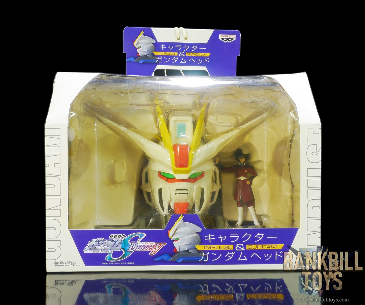 กันดั้ม Banpresto Mobile Suit Gundam Seed Destiny Character & Gundam Head ZGMF-X56S Impulse Gundam & Shinn Asuka