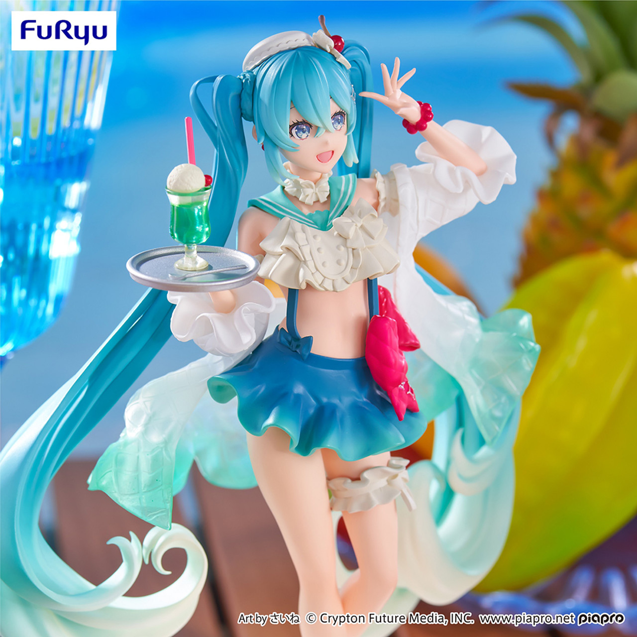 (Preorder ถึงวันที่ 25/5/2023) เปิดรับPreorder มีค่ามัดจำ 150บาท FuRyu Hatsune Miku Melon Soda Float Hatsune Miku SweetSweet Series Exceed Creative Prize Figure