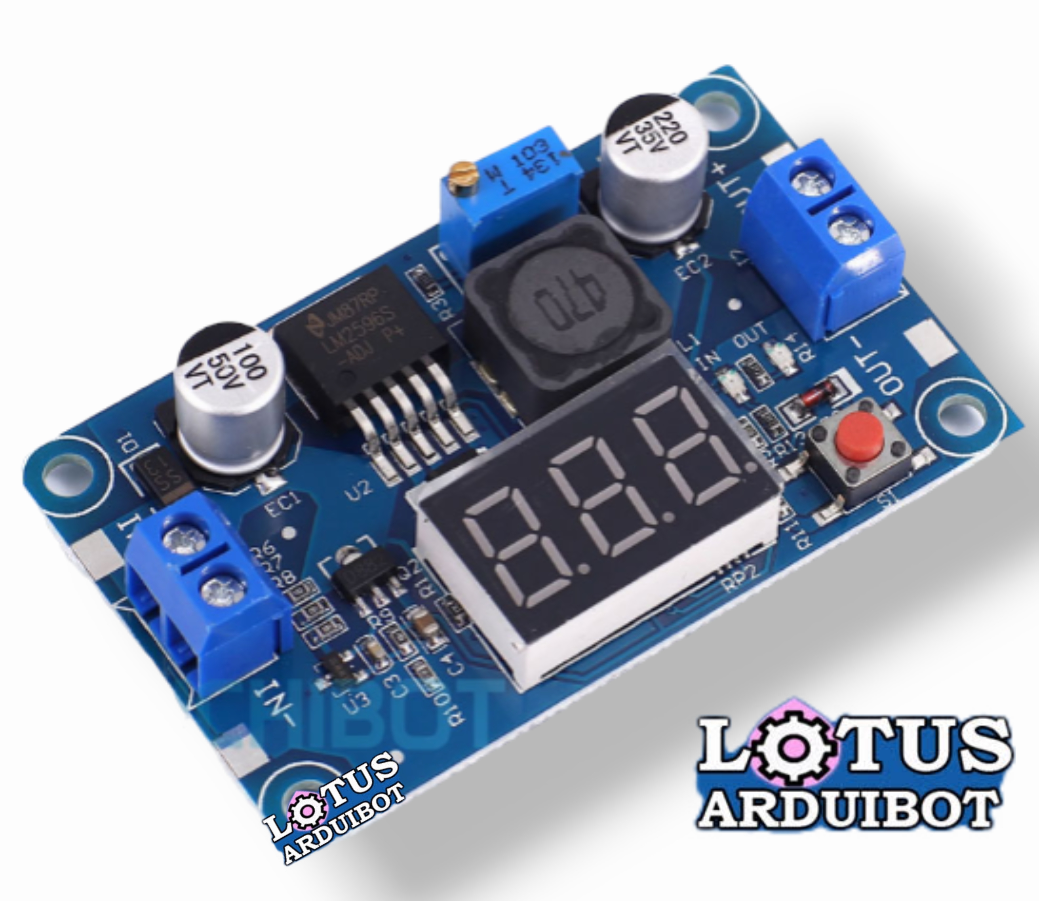 LM2596 DC-DC Voltage Regulator Adjustable Step Down with Display