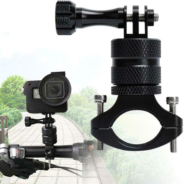 ขาจับแฮนด์อลูมิเนียม หัวหมุนได้ 360 องศา สำหรับกล้อง GOPRO Bicycle Mount Bike Motorcycle Holder