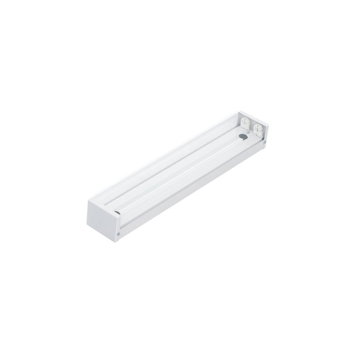 Aura โคมครอบพลาสติก ขาบิดล็อค Aura UM 2xT8 36W สีใส