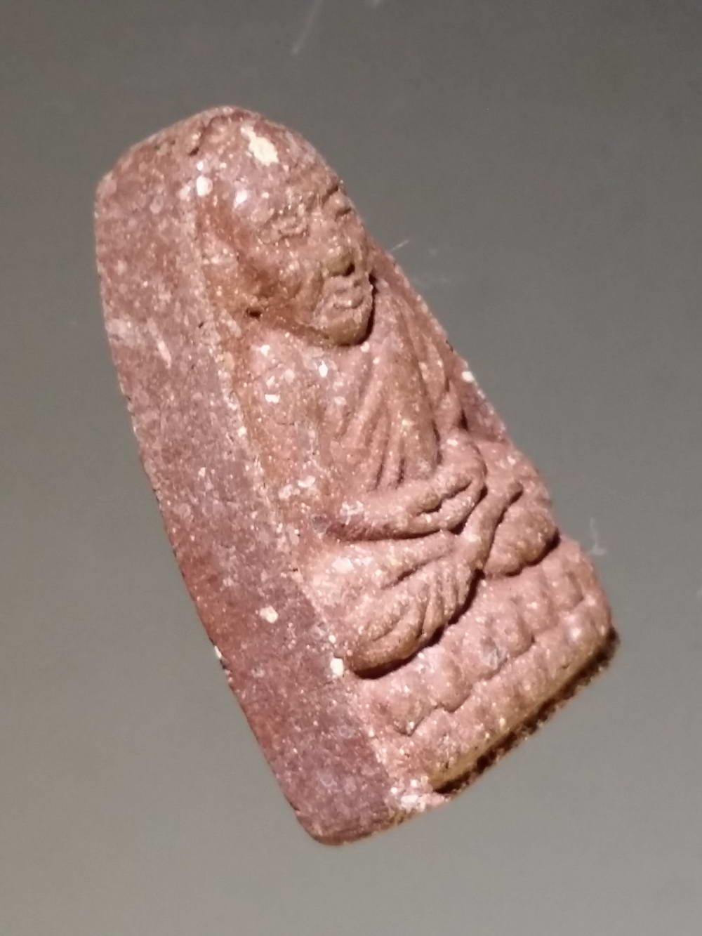 รหัสสินค้า หลวงปู่ทวด วัดต่างๆ 262 หลวงปู่ทวด เนื้อว่านสีน้ำตาล พิมพ์เล็กหลังยันต์ วัดอินทาราม จังหวัดสมุทรสงคราม