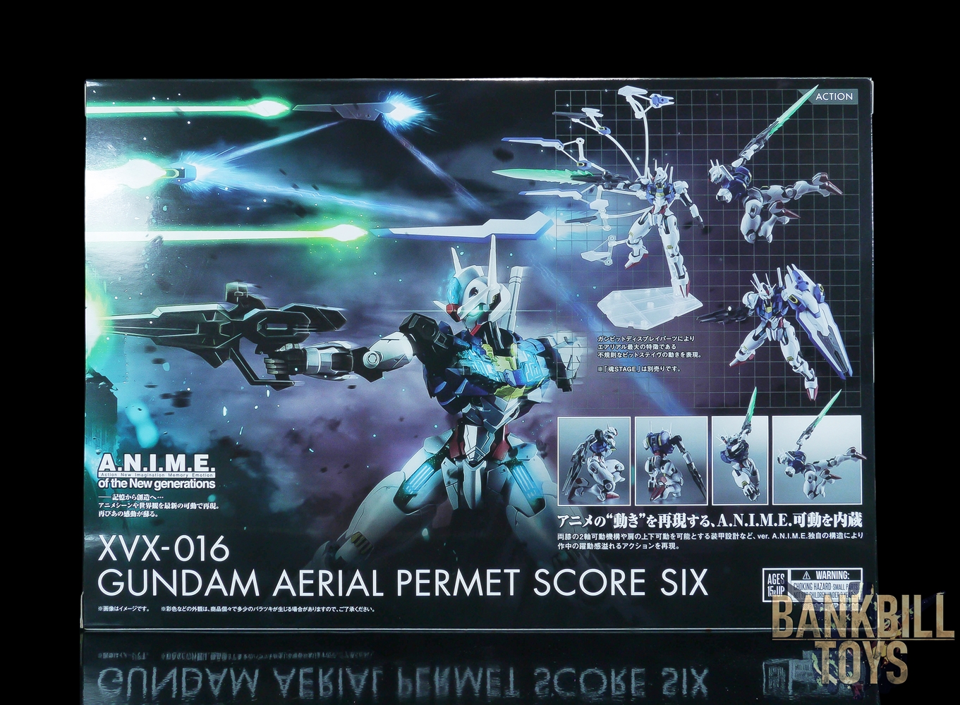กันดั้ม Bandai Spirits Premium Bandai Tamashii Web Shop & Tamashii Nation 2023 Limited The Robot Spirits <SIDE MS> R-SP XVX-016 Gundam Aerial Permet Score Six Ver. A.N.I.M.E.