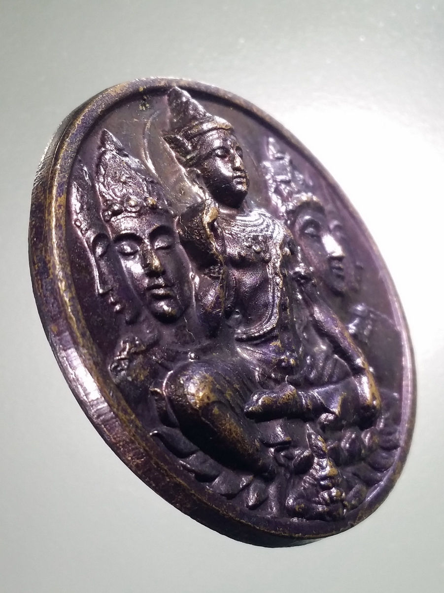 รหัสสินค้า เทพจีน - ฮินดู 098 เหรียญพระเทวราชโพธิสัตว์ จตุคามรามเทพ ไม่ทราบรุ่น หมายเลข ๗๗๗ เลเซอร์ พระรายการนี้ให้เช่าบูชาแล้ว