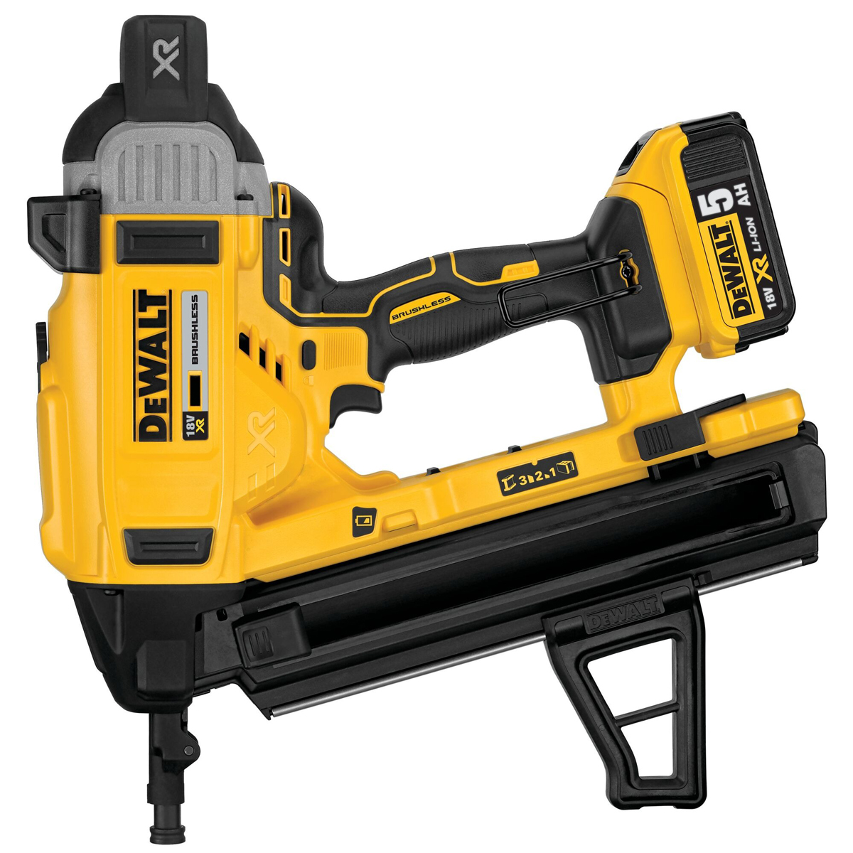 DEWALT เครื่องยิงตะปูคอนกรีตไร้สาย 18V(20V Max) [DCN890N-XJ]