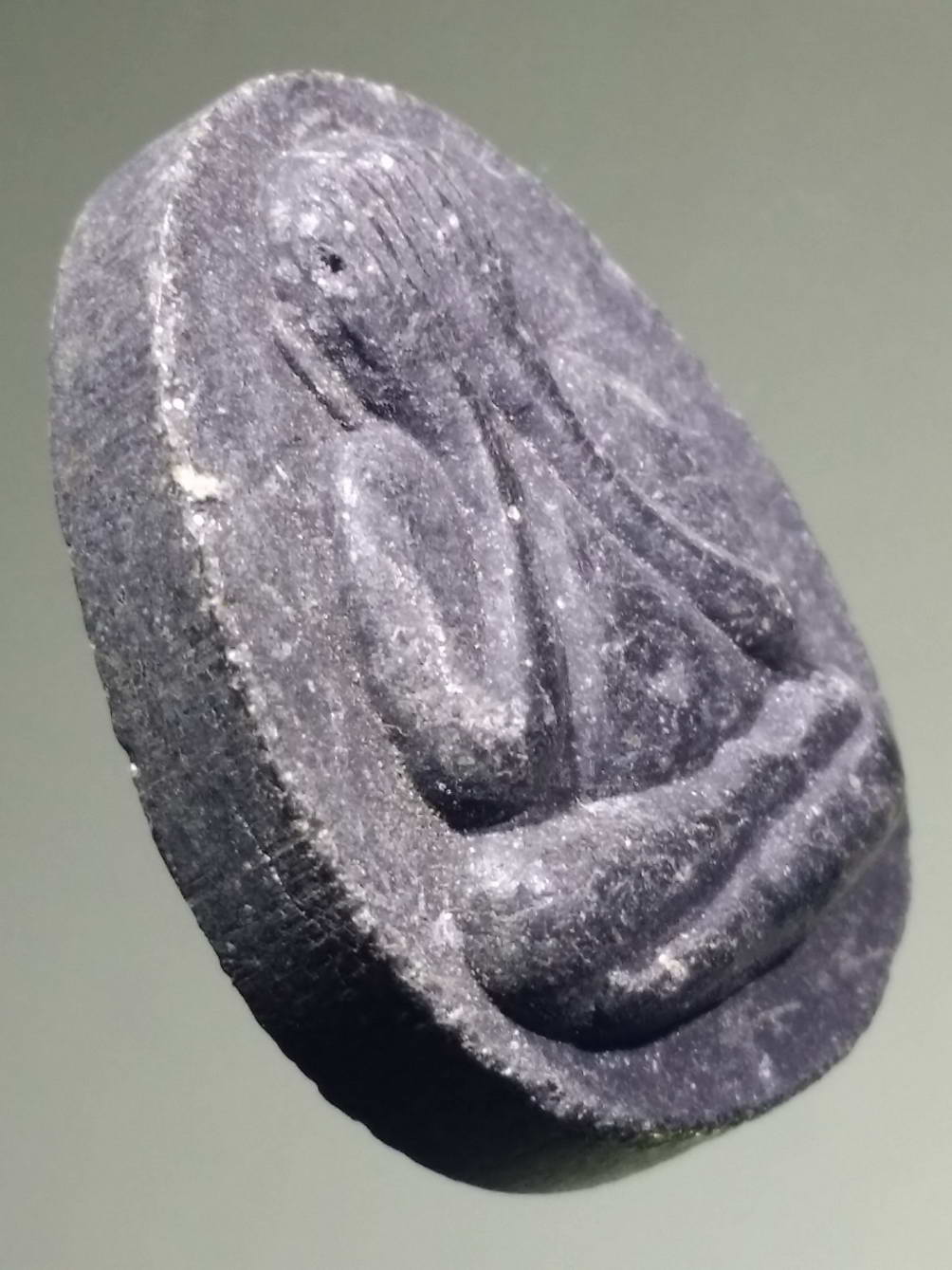 รหัสสินค้า พระปิดตา ทั่วไป 153 พระปิดตาบัวทิพย์ เนื้อผงใบลาน วัดกวิศราราม จังหวัดลพบุรี