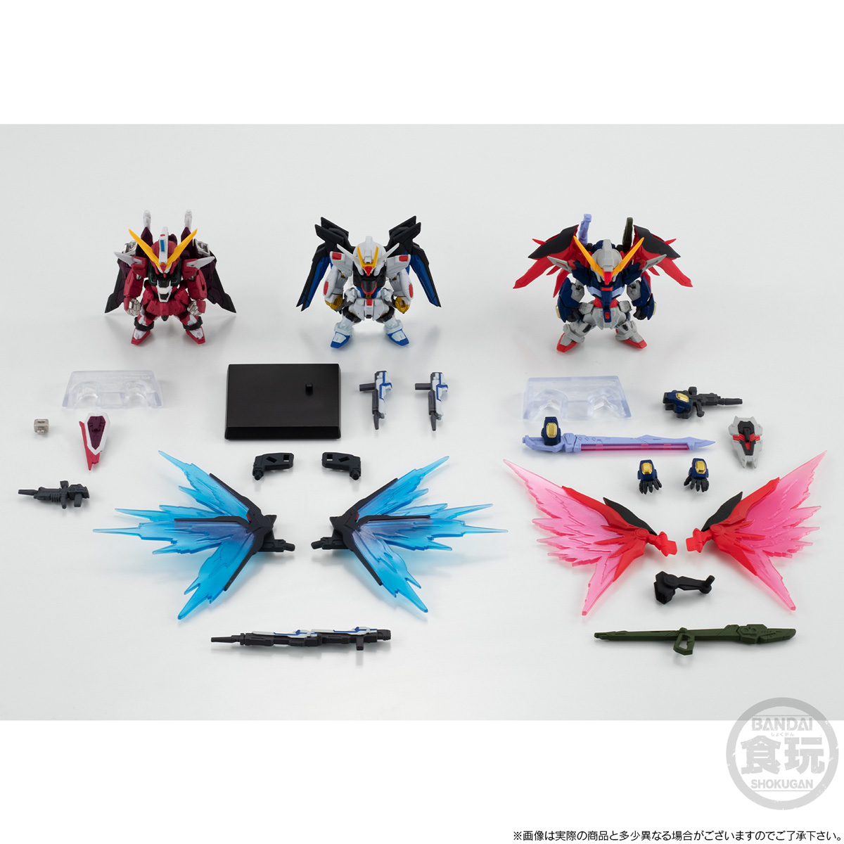 กันดั้ม Bandai Premium Bandai Candy Toy Online Shop Limited FW Gundam Converge Mobile Suit Gundam Seed Destiny Set of 3