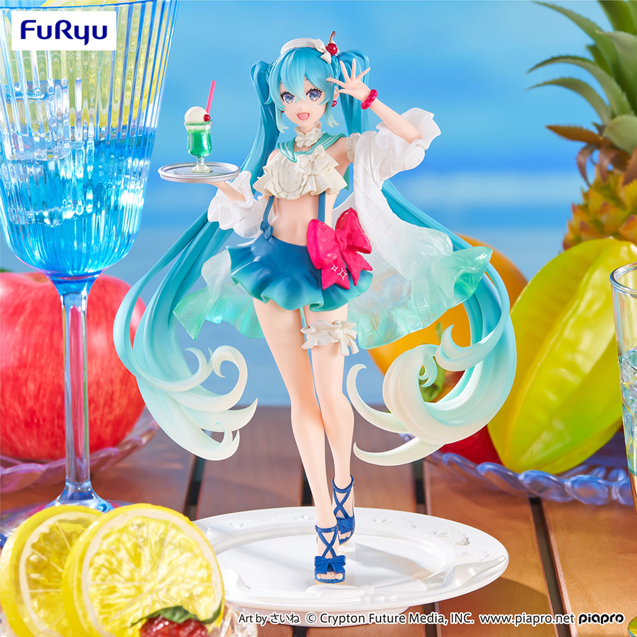 (Preorder ถึงวันที่ 25/5/2023) เปิดรับPreorder มีค่ามัดจำ 150บาท FuRyu Hatsune Miku Melon Soda Float Hatsune Miku SweetSweet Series Exceed Creative Prize Figure