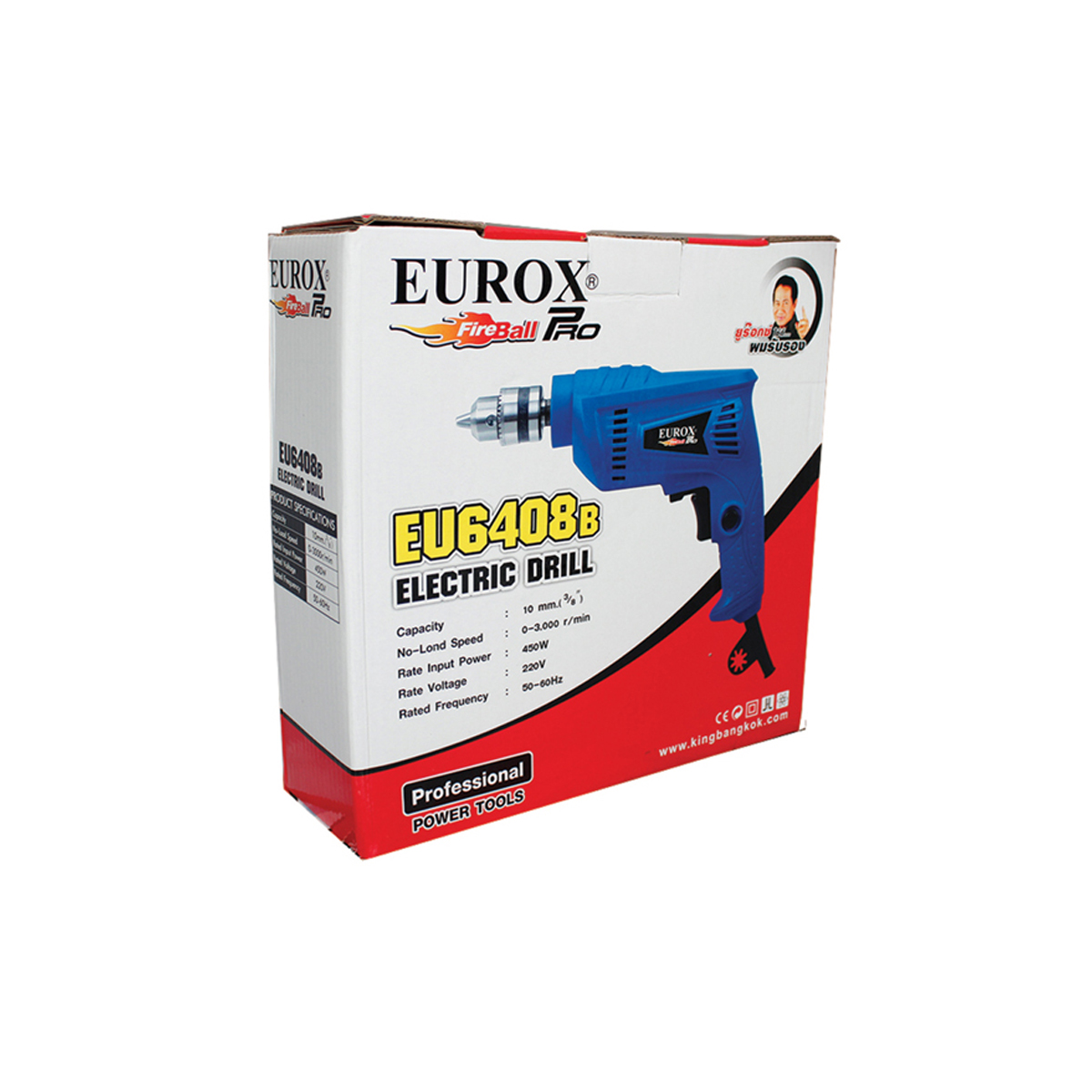 EUROX สว่าน 3หุน 6408B [05-001-020]