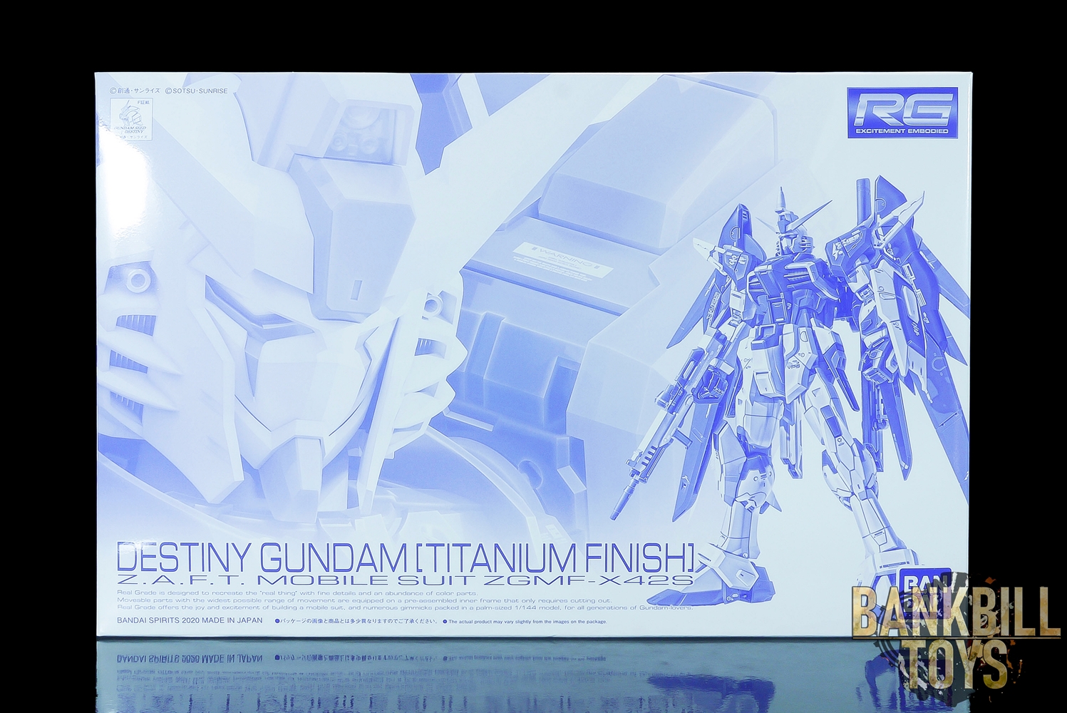 กันดั้ม Bandai Spirits Gunpla Premium Bandai Hobby Online Shop Limited RG 1/144 ZGMF-X42S Destiny Gundam [Titanium Finish]