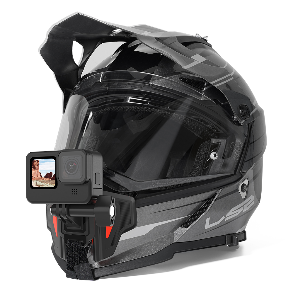 Telesin Motorcycle Helmet Chin Stand Mount Holder สายรัดคาง ที่ยึดติดหมวกกันน็อค สายรัดคางหมวกกันน็อค for GoPro / Phone