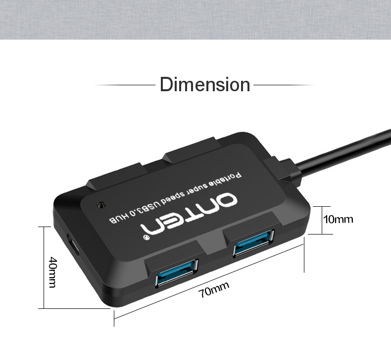 ตัวแปลงสัญญาณ OTN-8102B (Smart Hub 4 Port HUB Supporting fast charge)