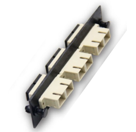 UF-2166 Fiber Optic 3 SC Duplex Snap-In Adapter Plate (MM.)