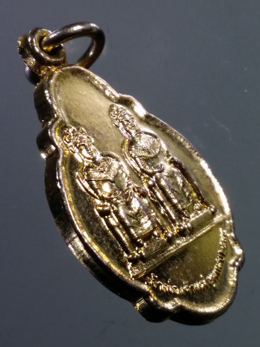 รหัสสินค้า เทพจีน - เทพฮินดู 119 เหรียญกะไหล่ทอง เจ้าพ่อเจ้าแม่ชุมแสง สร้างปี 2544