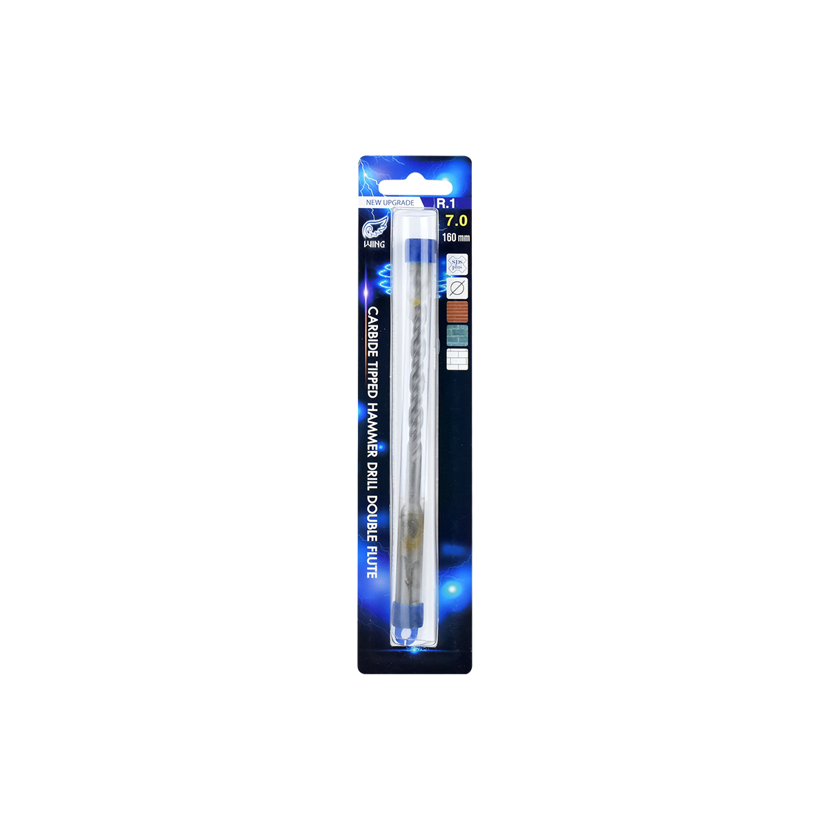 WING ดอกเจาะปูนโรตารี่ R.1#7*160mm.